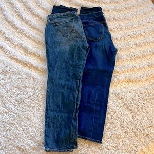 2 pairs of maternity jeans-read description:)